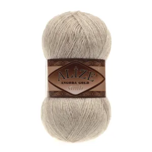 Alize Angora Gold Simli Bej Melanj El Örgü İpliği 152