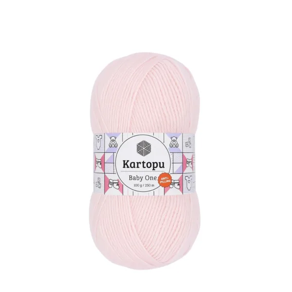 Kartopu Baby One Açık Pembe Örgü İpliği K255