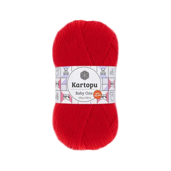 Kartopu Baby One Kırmızı El Örgü İpliği K150