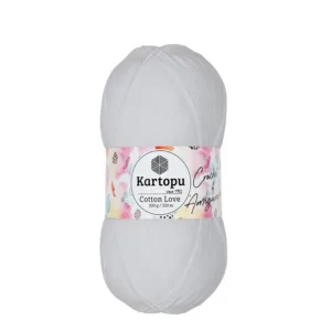 Kartopu Kotton Love Beyaz Örgü İpliği K010