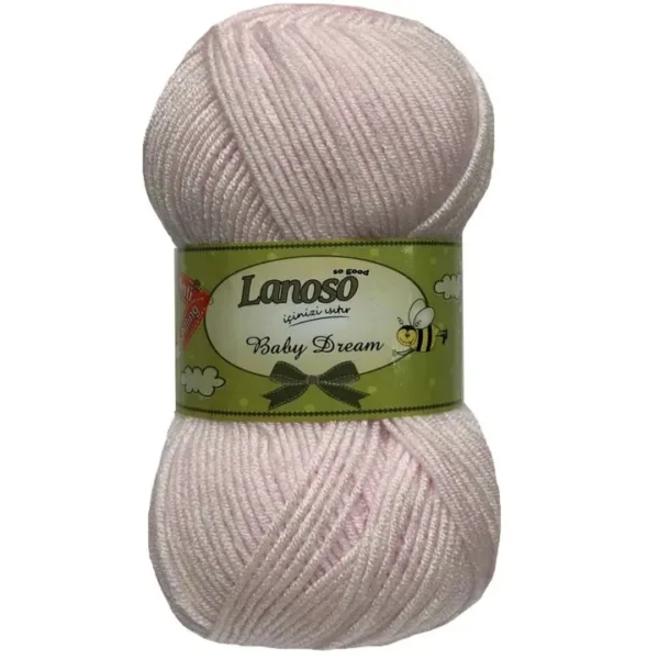 Lanoso Baby Dream Bebe Pembe Bebe Örgü İpliği 932