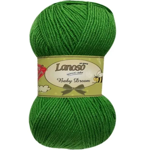 Lanoso Baby Dream Çimen Yeşili Bebe Örgü İpliği 912