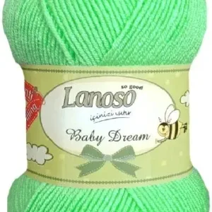 Lanoso Baby Dream Elma Yeşili Bebe Örgü İpliği 915
