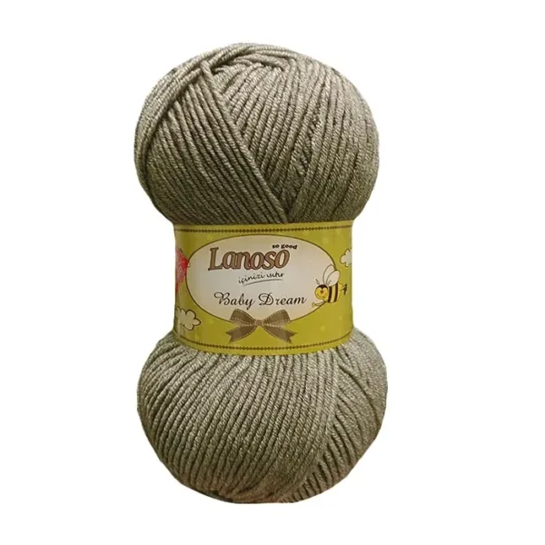Lanoso Baby Dream Gri Bebe Örgü İpliği 952