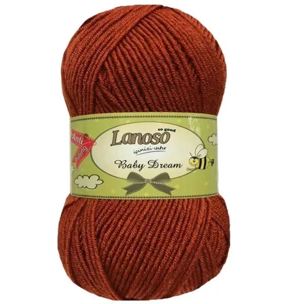Lanoso Baby Dream Kiremit Bebe Örgü İpliği 936