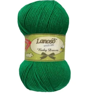 Lanoso Baby Dream Koyu Çimen Yeşili Bebe Örgü İpliği 920