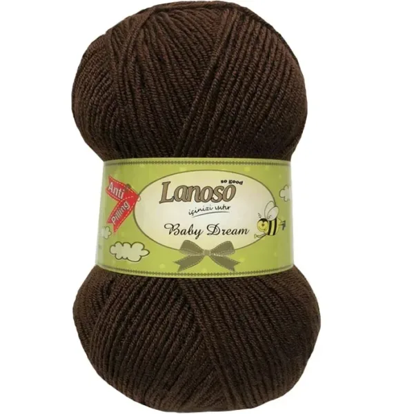 Lanoso Baby Dream Koyu Kahve Bebe Örgü İpliği 924