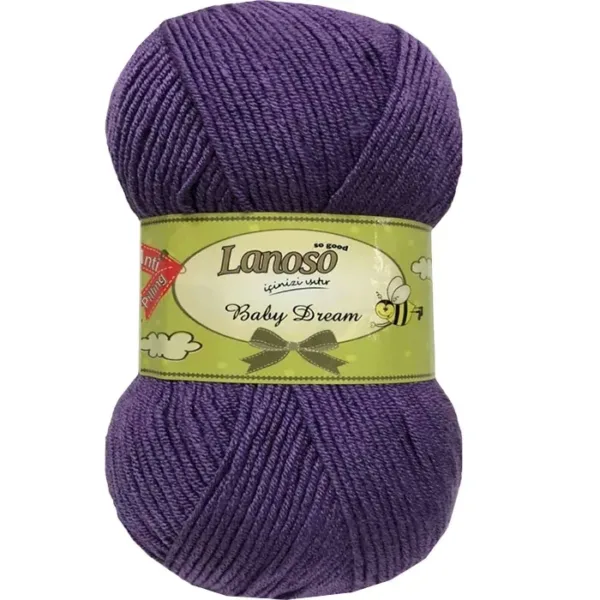 Lanoso Baby Dream Mor Bebe Örgü İpliği 944