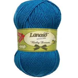 Lanoso Baby Dream Petrol Mavi Bebe Örgü İpliği 917