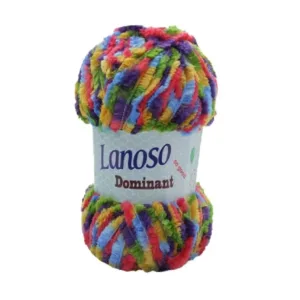 Lanoso Dominant Rengarenk Kalın Kürk İpliği 1000