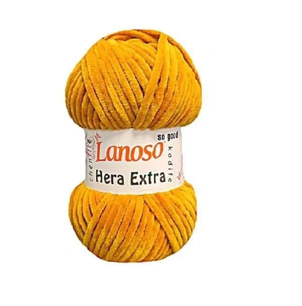 Lanoso Hera Extra Hardal Sarısı Kadife İplik C903