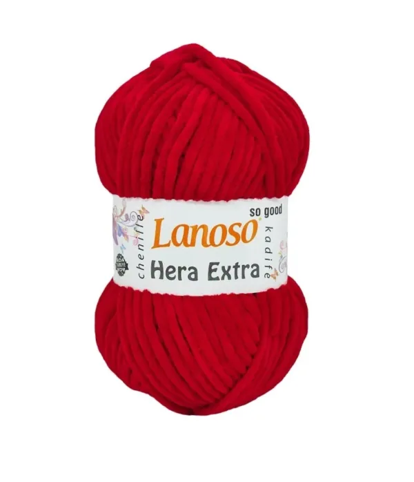 Lanoso Hera Extra Kirmizi Kadife Iplik C956