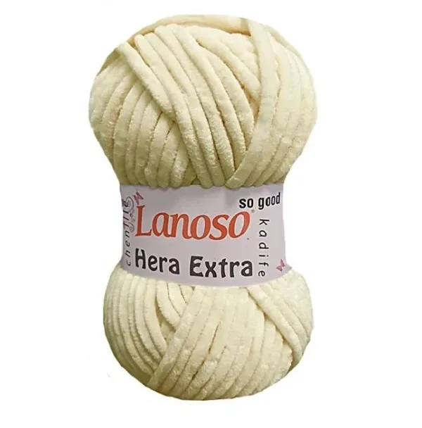 Lanoso Hera Extra Krem Kadife Iplik C 901