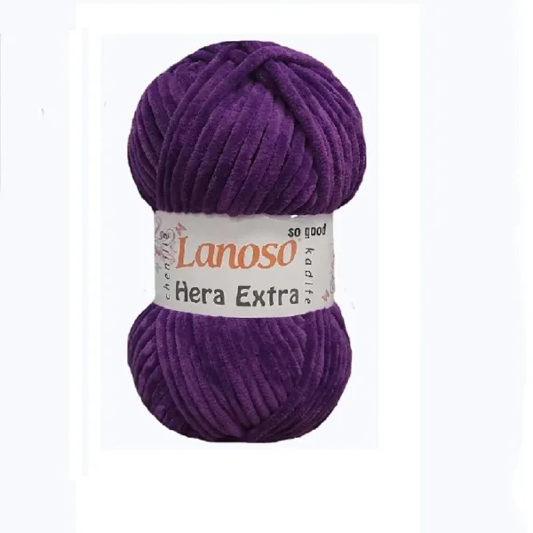 Lanoso Hera Extra Mor Kadife İplik C944