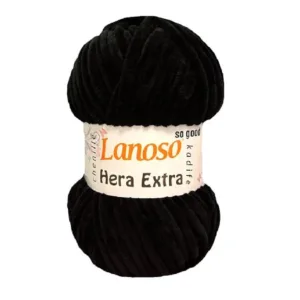 Lanoso Hera Extra Siyah Kadife İplik C960