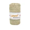 Lanoso Macrame PP Star Sarı Simli Örgü İpliği 0500