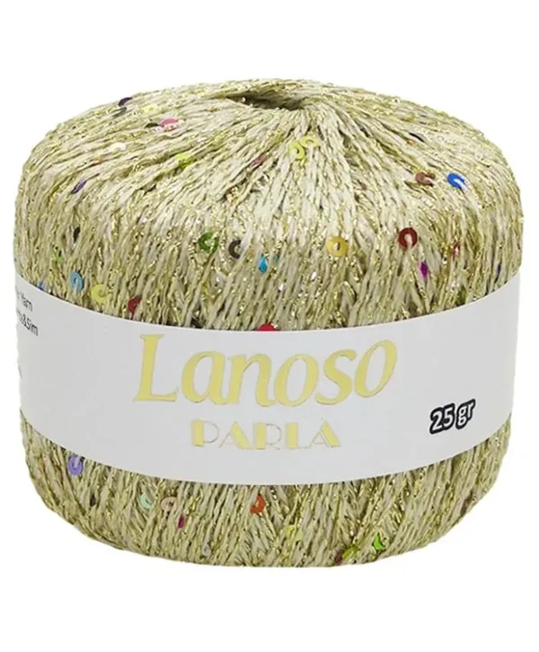 Lanoso Parla Sarı Pullu El Örgü İpliği 1300