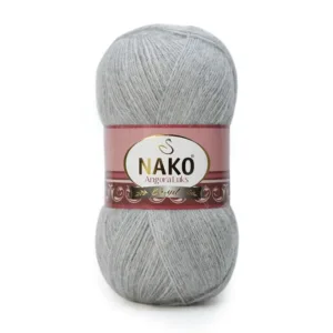 Nako Angora Lüks Açık Gri El Örgü İpliği 00195