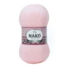 Nako Angora Lüks Açık Pembe El Örgü İpliği 11502