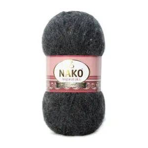 Nako Angora Lüks Antrasit El Örgü İpliği 23328