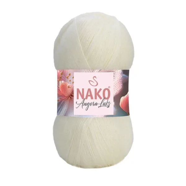 Nako Angora Lüks Eski Dantel El Örgü İpliği 23403