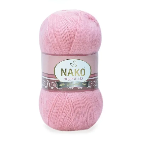 Nako Angora Lüks Gül Kurusu El Örgü İpliği 10325