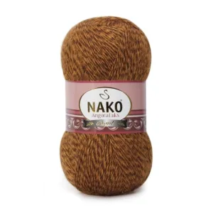Nako Angora Lüks Hardal Muline El Örgü İpliği 21361