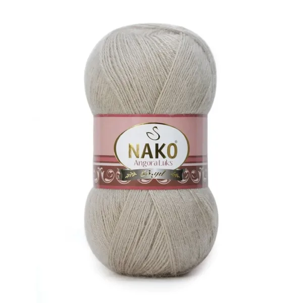Nako Angora Lüks Kese Kağıdı El Örgü İpliği 01199