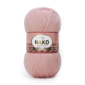 Nako Angora Lüks Pembemsi Pudra El Örgü İpliği 10275