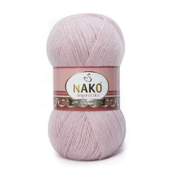 Nako Angora Lüks Pudra El Örgü İpliği 10639