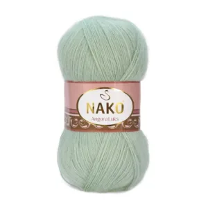 Nako Angora Lüks Su Yeşili El Örgü İpliği 01615