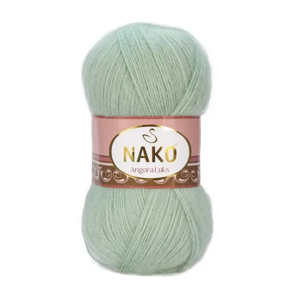 Nako Angora Lüks Su Yeşili El Örgü İpliği 01615