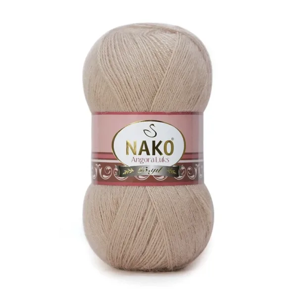 Nako Angora Lüks Sütlü Kahve El Örgü İpliği 11053