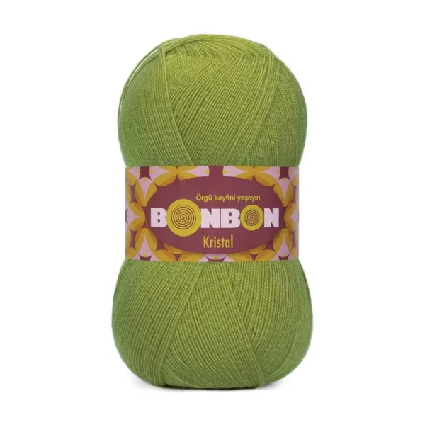 Nako Bonbon Kristal Açık Yeşil Örgü İpi 98229