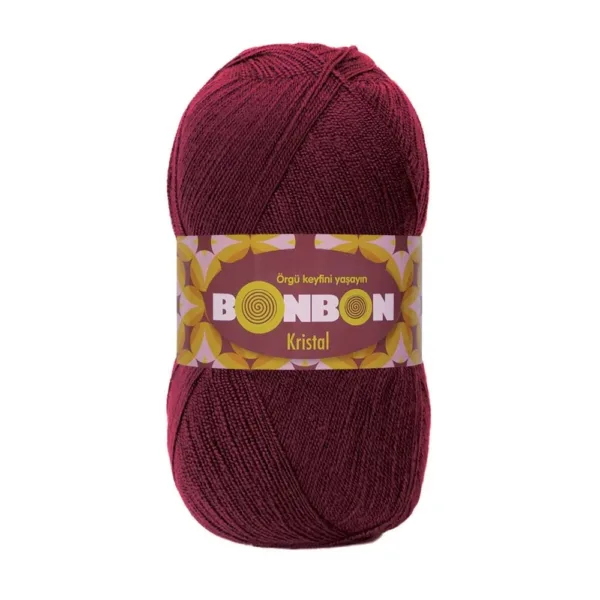 Nako Bonbon Kristal Bordo Örgü İpi 98220