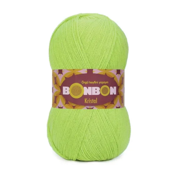 Nako Bonbon Kristal Fıstık Yeşili Örgü İpi 98228