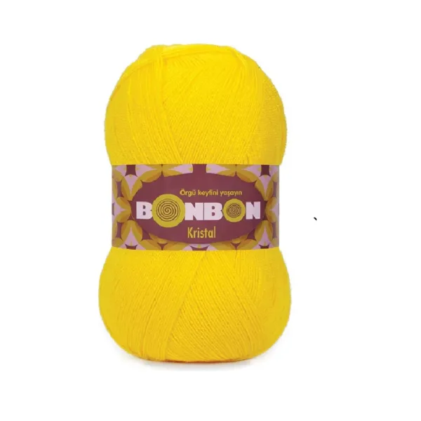 Nako Bonbon Kristal Fosfor Sarı Örgü İpi 98397