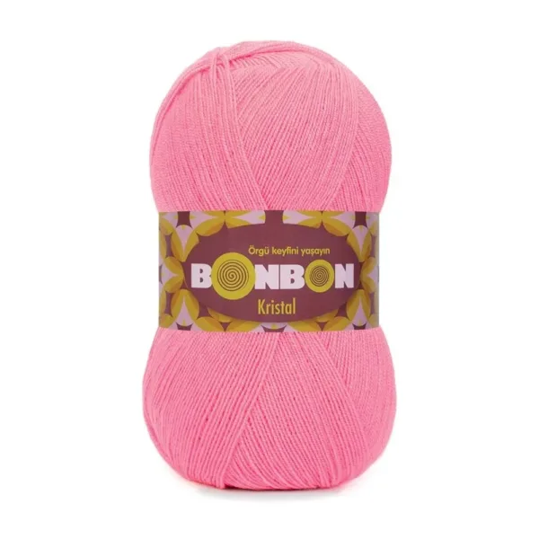Nako Bonbon Kristal Gül Pembe Örgü İpi 98239