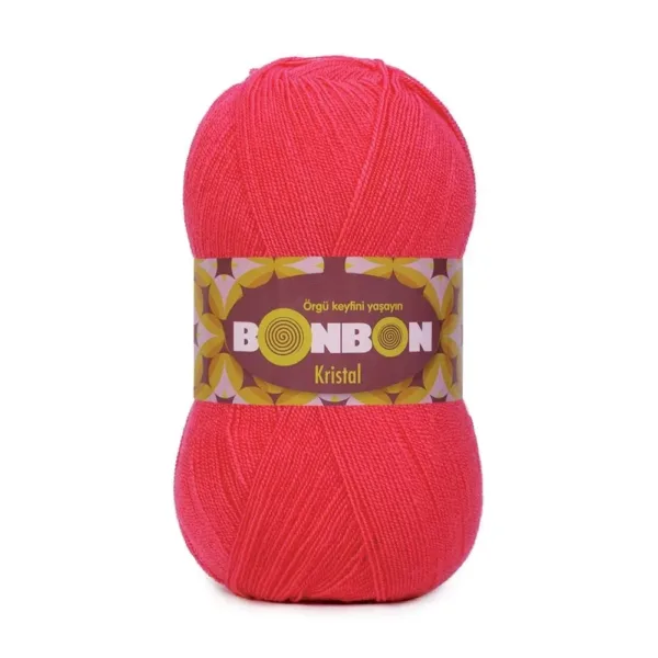 Nako Bonbon Kristal Gül Pembe Örgü İpi 98299