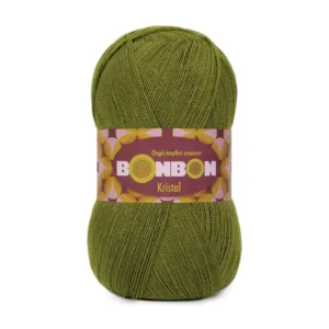 Nako Bonbon Kristal Kına Yeşili Örgü İpi 98687