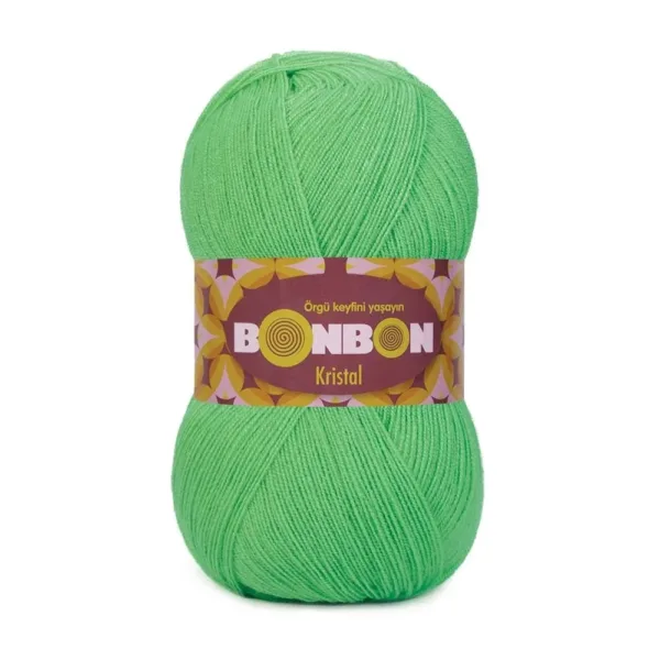Nako Bonbon Kristal Neon Yeşil Örgü İpi 98395