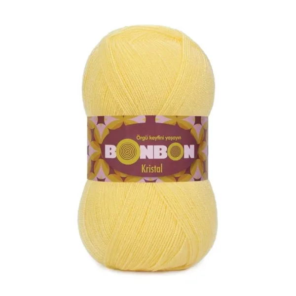 Nako Bonbon Kristal Saman Sarı Örgü İpi 98210