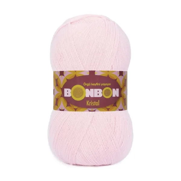 Nako Bonbon Kristal Şeker Pembe Örgü İpi 98331