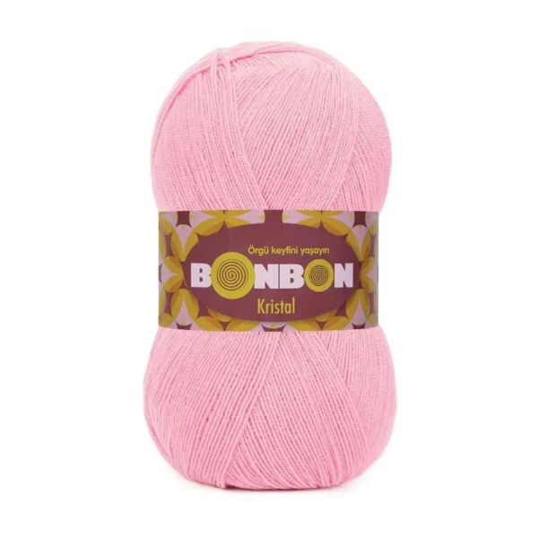 Nako Bonbon Kristal Toz Pembe Örgü İpi 98221
