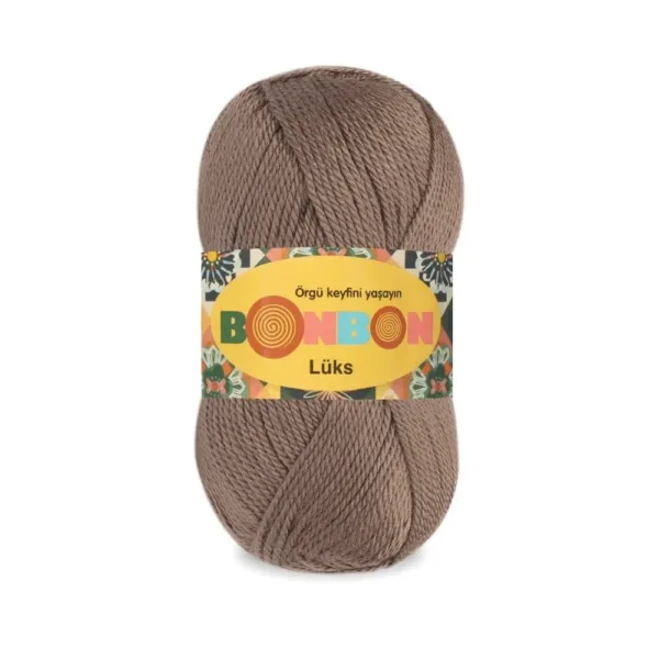 Nako Bonbon Lüx Açık Kahve Örgü İpliği 98324