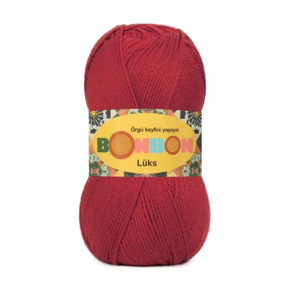 Nako Bonbon Lüx Bayrak Kırmızı Örgü İpliği 98676