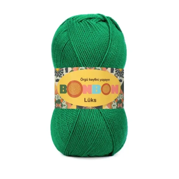 Nako Bonbon Lüx Canlı Yeşil Örgü İpliği 98410