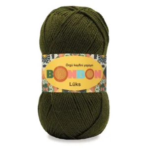 Nako Bonbon Lüx Haki Örgü İpliği 98686
