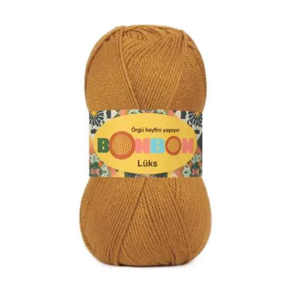Nako Bonbon Lüx Hardal Örgü İpliği 98415
