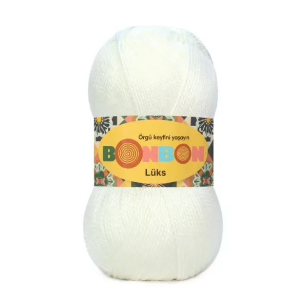 Nako Bonbon Lüx İnci Krem Örgü İpliği 98594